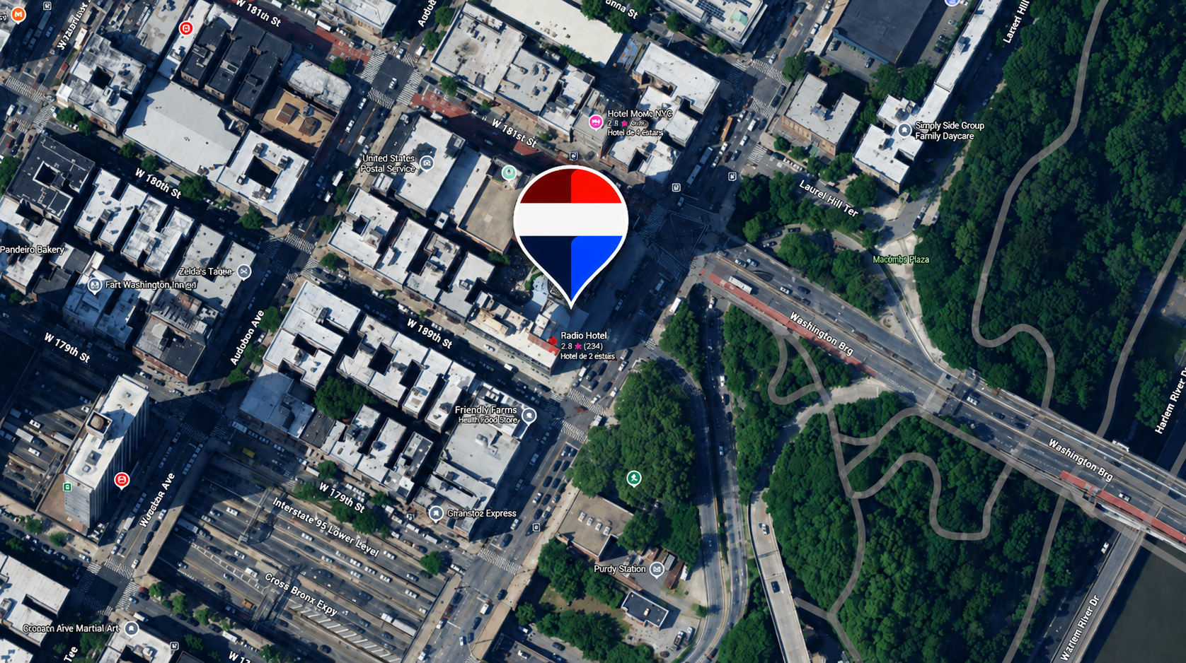 Mapa de Radio Hotel